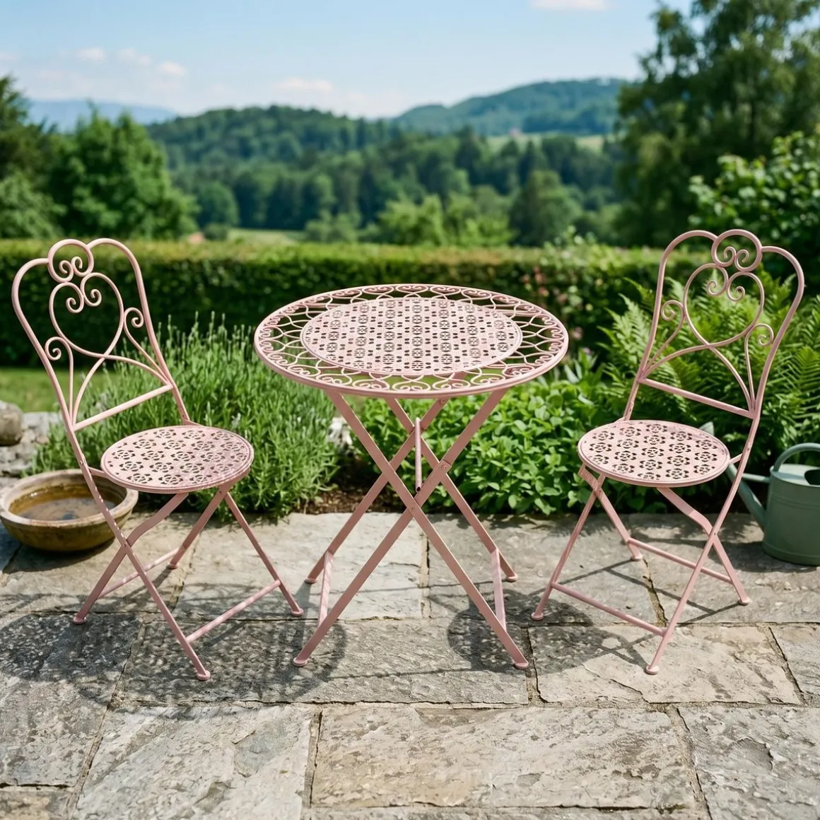 Bistroset PAULINE rosa