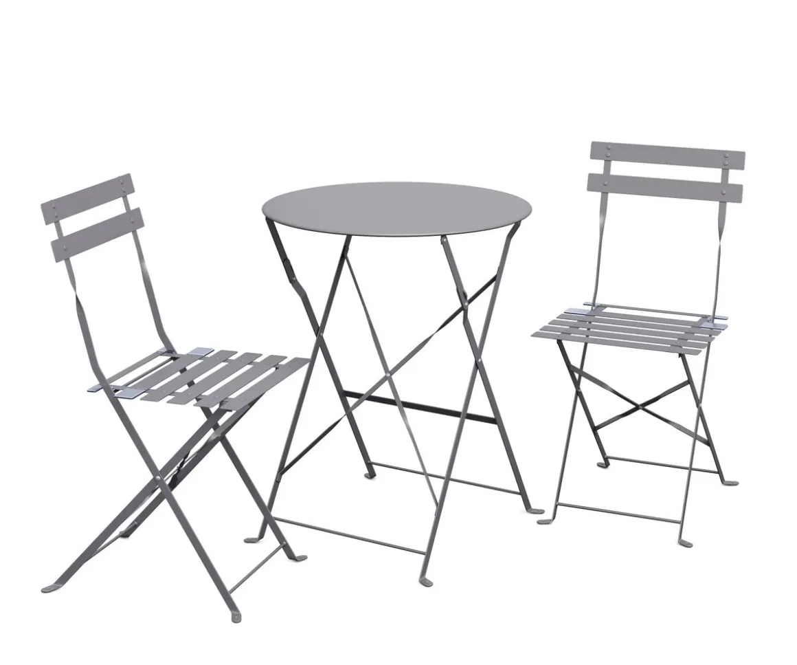 Bistroset 3-teilig grau