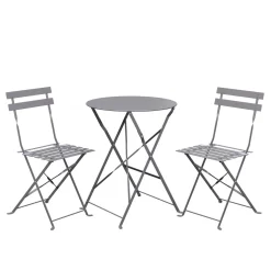 Bistroset 3-teilig grau