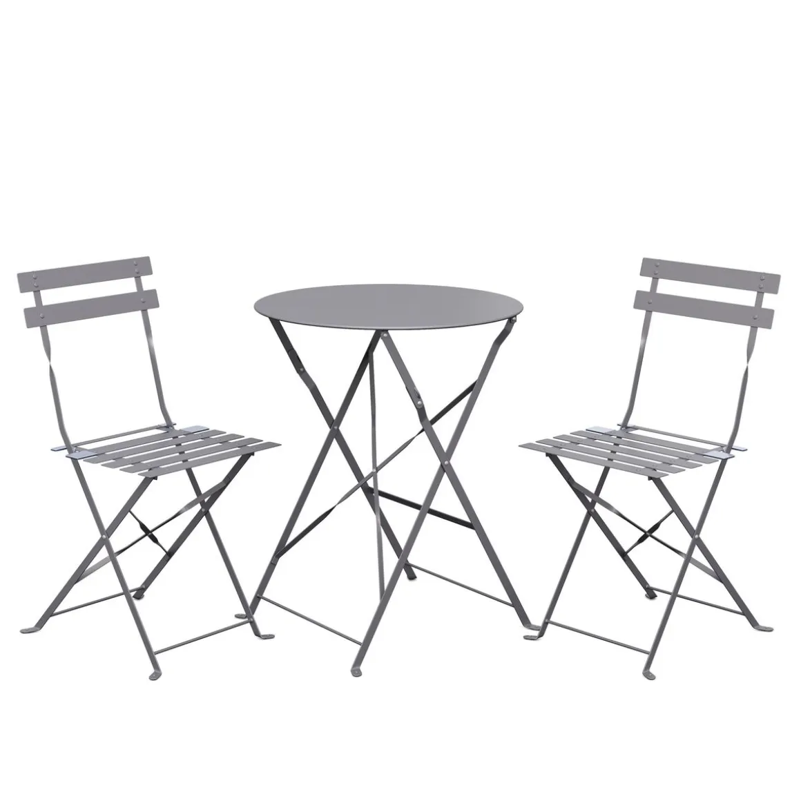Bistroset 3-teilig grau