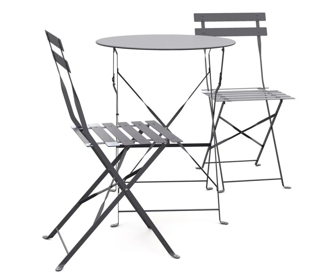 Bistroset 3-teilig grau
