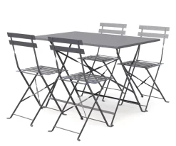 Bistroset 5-teilig grau