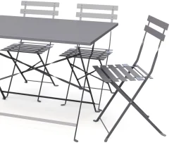 Bistroset 5-teilig grau
