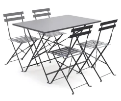 Bistroset 5-teilig grau