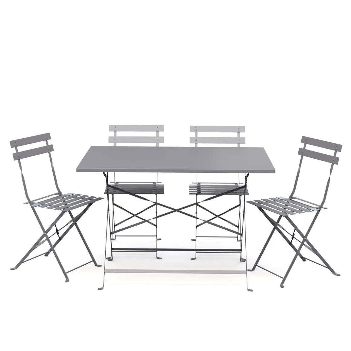 Bistroset 5-teilig grau