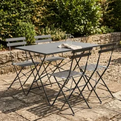 Bistroset 5-teilig grau