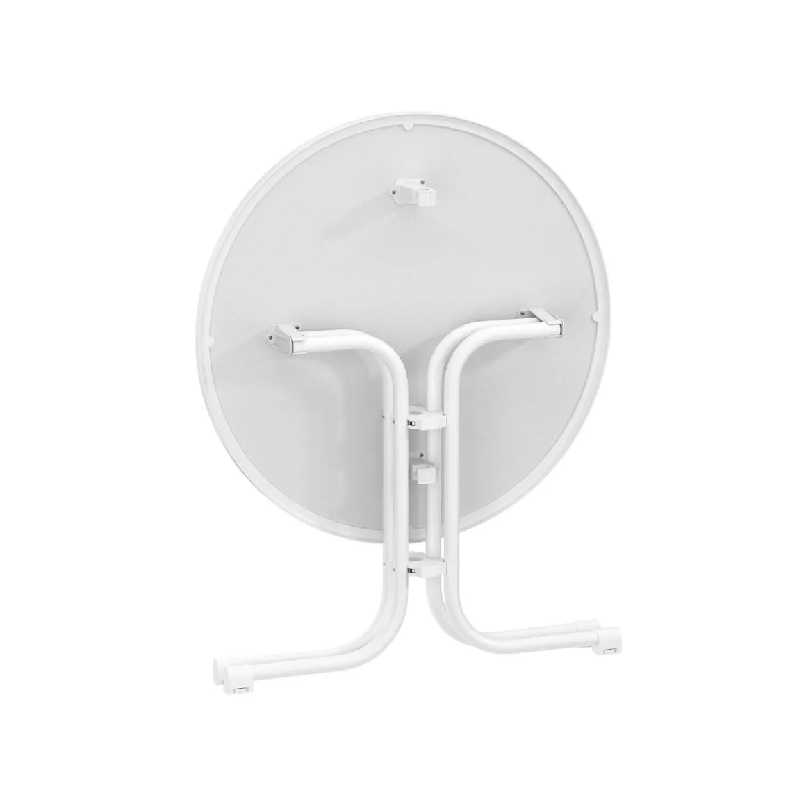 Bistrotisch Gartentisch RICO klappbar rund 80 x 70 cm weiss