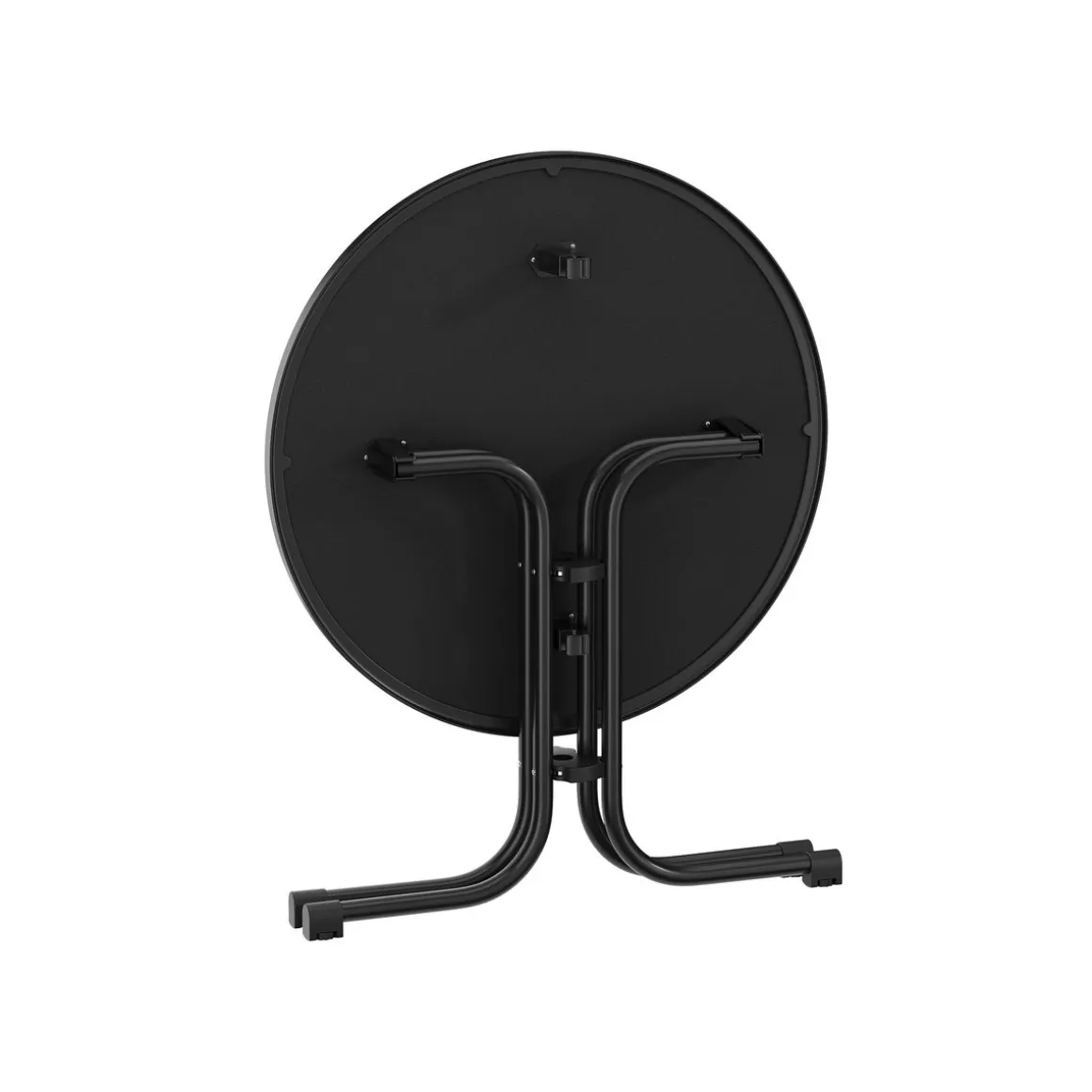 Bistrotisch Gartentisch RICO klappbar rund 80 x 70 cm schwarz