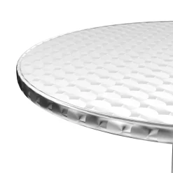 Bistrotisch Stehtisch Alu rund 60 x 72-112 cm