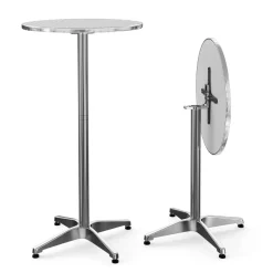Bistrotisch Stehtisch Alu rund 60 x 72-112 cm