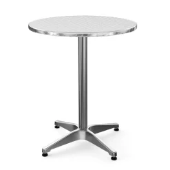 Bistrotisch Stehtisch Alu rund 60 x 72-112 cm