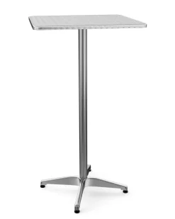 Bistrotisch Stehtisch Alu 60 x 60 x 72-112 cm