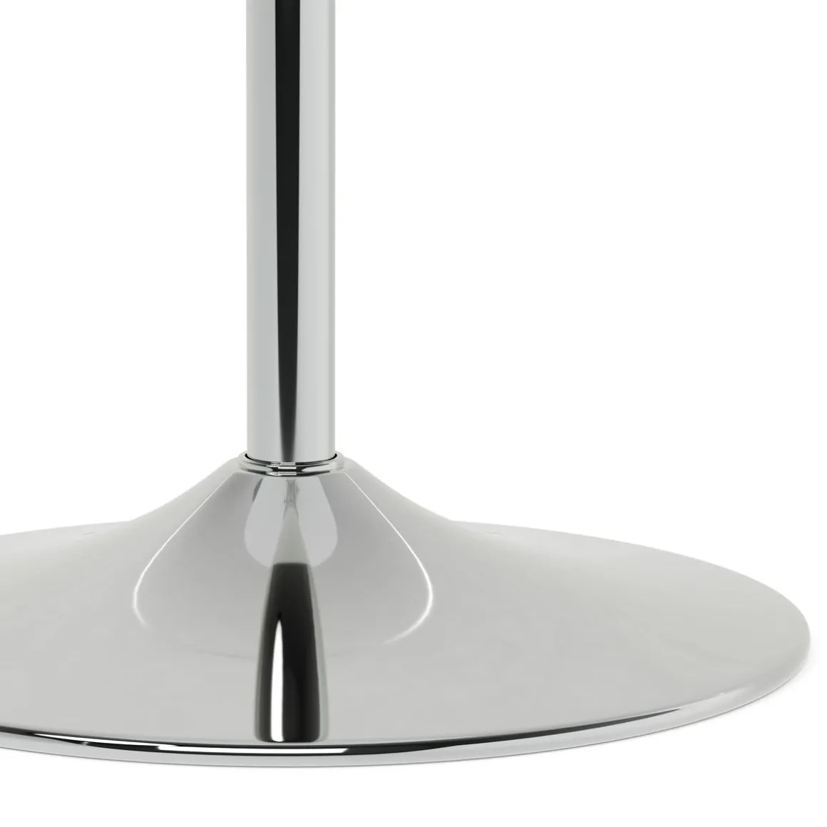 Bistrotisch Stehtisch ENZO rund 60 x 56 - 78 cm weiss/silber