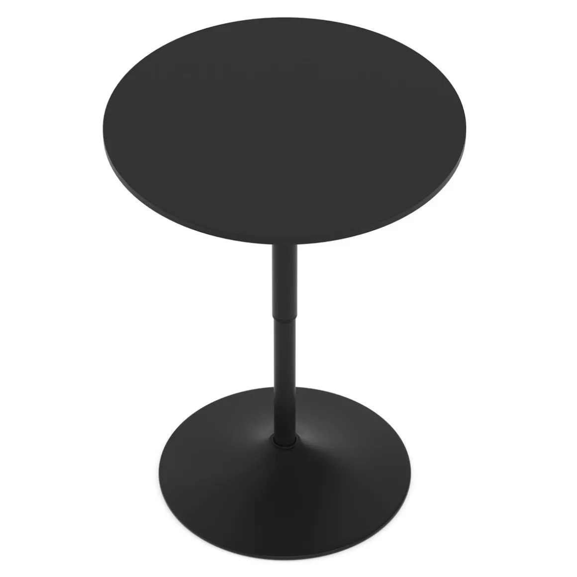 Bistrotisch Stehtisch ENZO rund 60 x 56 - 78 cm schwarz