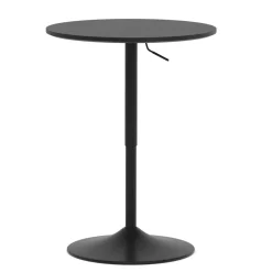 Bistrotisch Stehtisch ENZO rund 60 x 56 - 78 cm schwarz