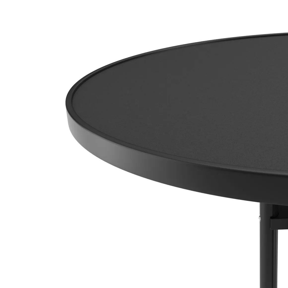 Bistrotisch Stehtisch MARTIN rund 70 x 110 cm schwarz