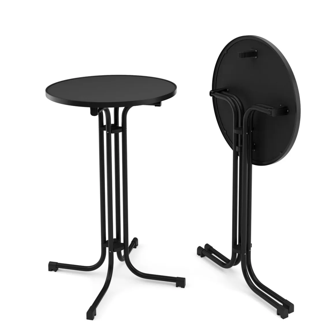 Bistrotisch Stehtisch MARTIN rund 70 x 110 cm schwarz