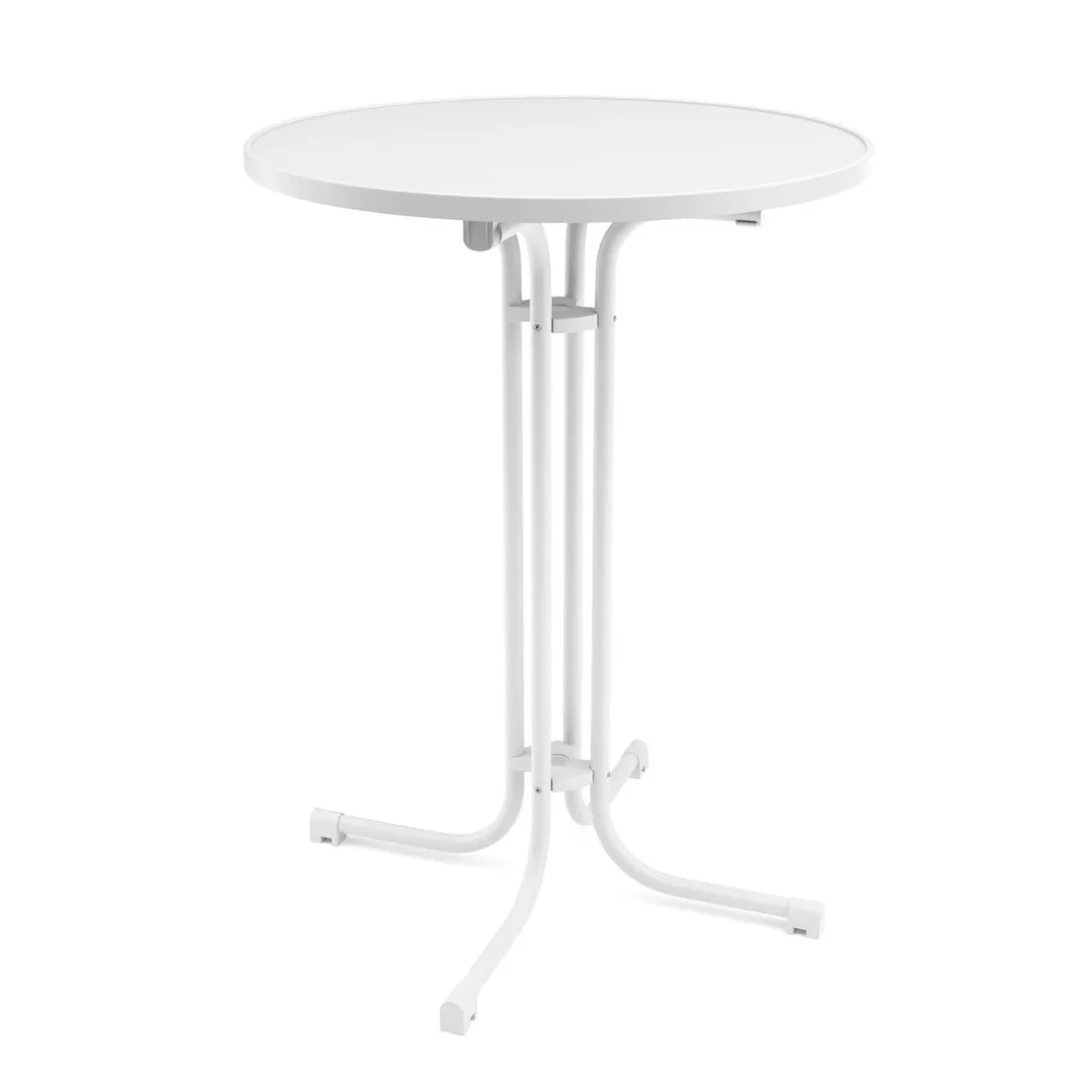 Bistrotisch Stehtisch MARTIN rund 80 x 110 cm weiss
