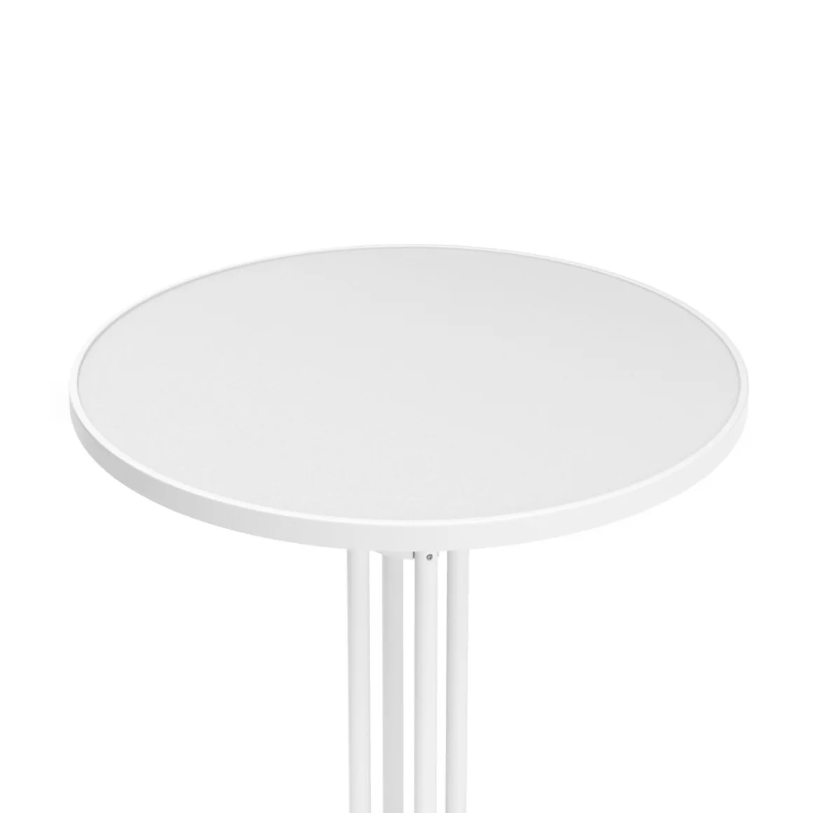 Bistrotisch Stehtisch MARTIN rund 80 x 110 cm weiss