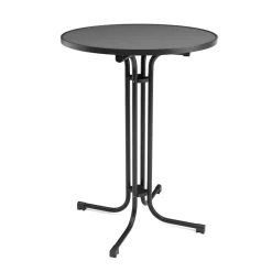 Bistrotisch Stehtisch MARTIN rund 80 x 110 cm schwarz