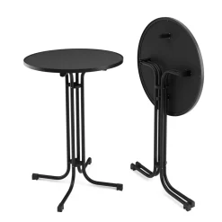 Bistrotisch Stehtisch MARTIN rund 80 x 110 cm schwarz