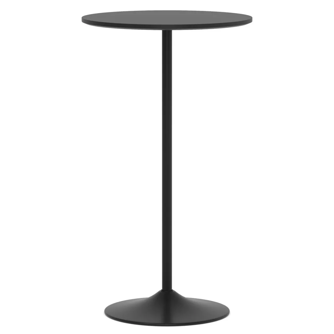 Bistrotisch Stehtisch VINCENCO rund 60 x 105 cm schwarz