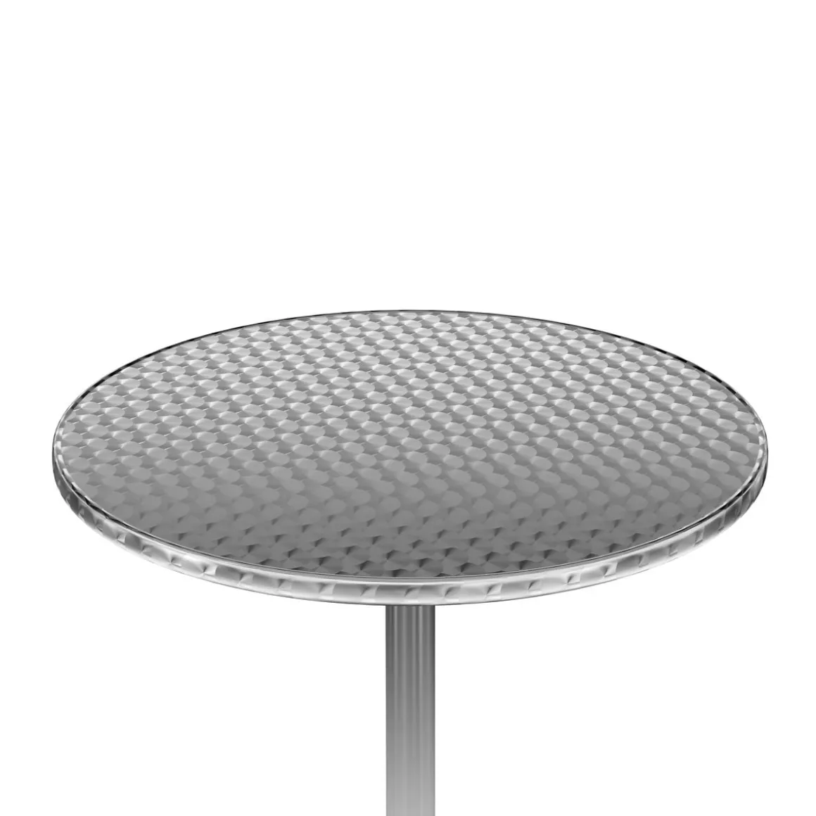 Bistrotisch Stehtisch XXL Alu rund 70 x 72-112 cm