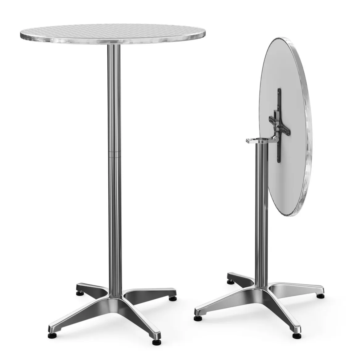 Bistrotisch Stehtisch XXL Alu rund 70 x 72-112 cm