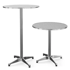 Bistrotisch Stehtisch XXL Alu rund 70 x 72-112 cm
