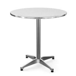 Bistrotisch Stehtisch XXL Alu rund 70 x 72-112 cm