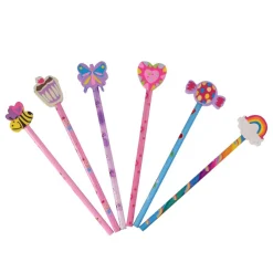 Bleistift mit Radiergummi 6er Set