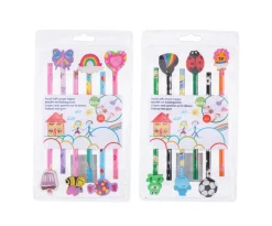 Bleistift mit Radiergummi 6er Set