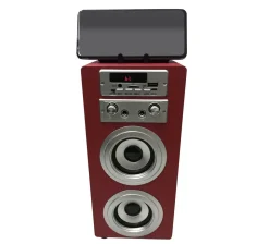 Bluetooth Lautsprecher kabellos 2 x 5 W rot