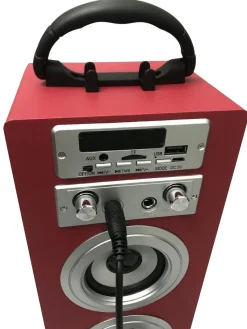 Bluetooth Lautsprecher kabellos 2 x 5 W rot