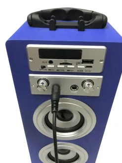 Bluetooth Lautsprecher kabellos 2 x 5 W blau