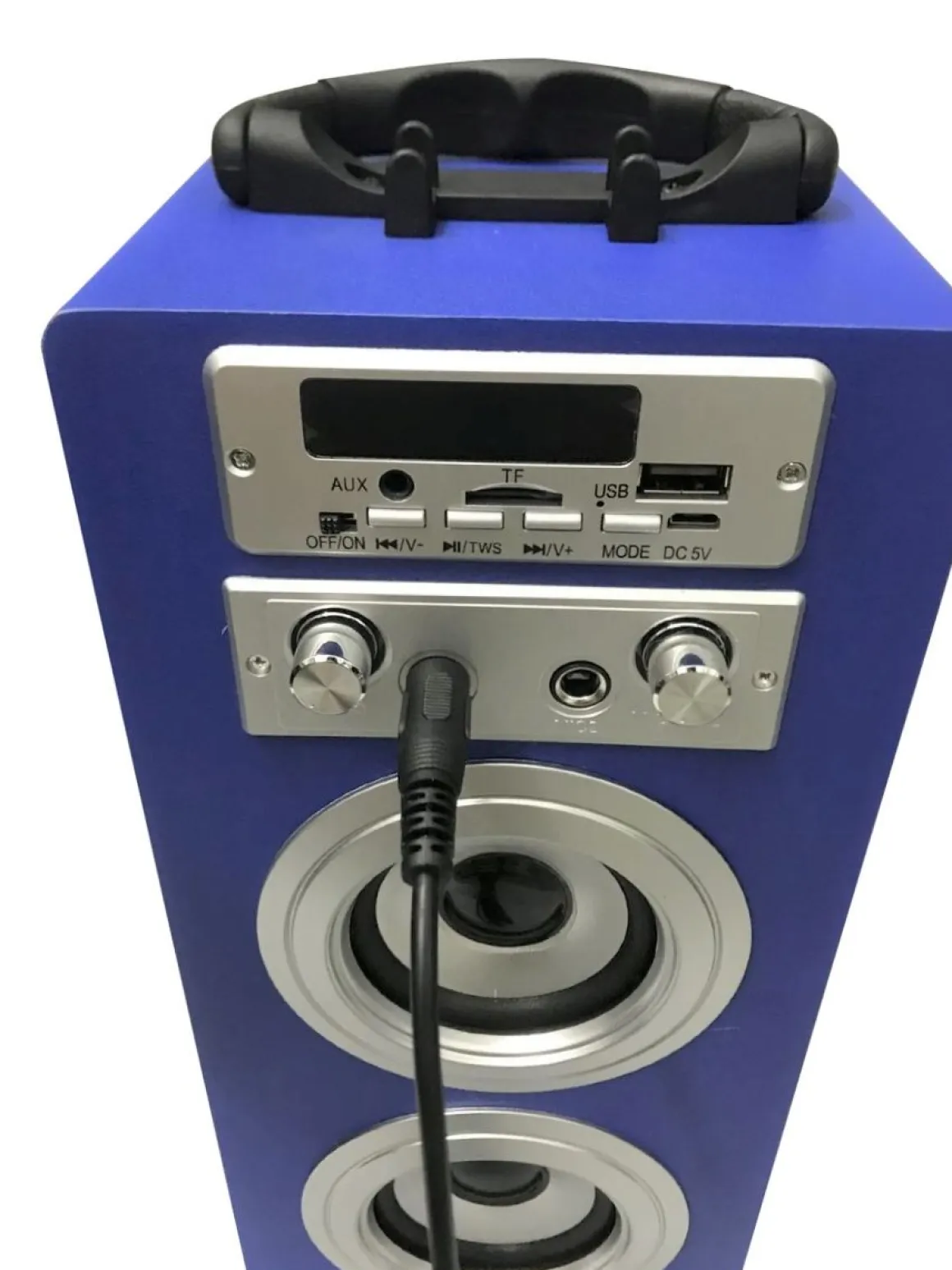 Bluetooth Lautsprecher kabellos 2 x 5 W blau