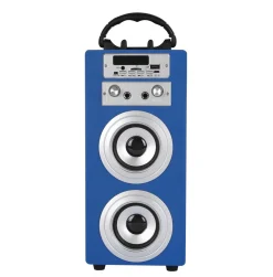 Bluetooth Lautsprecher kabellos 2 x 5 W blau