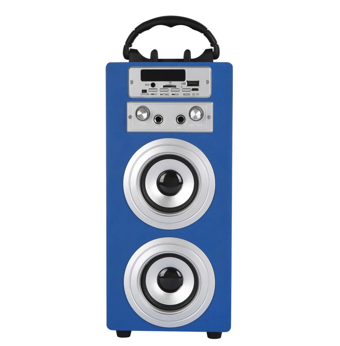 Bluetooth Lautsprecher kabellos 2 x 5 W blau