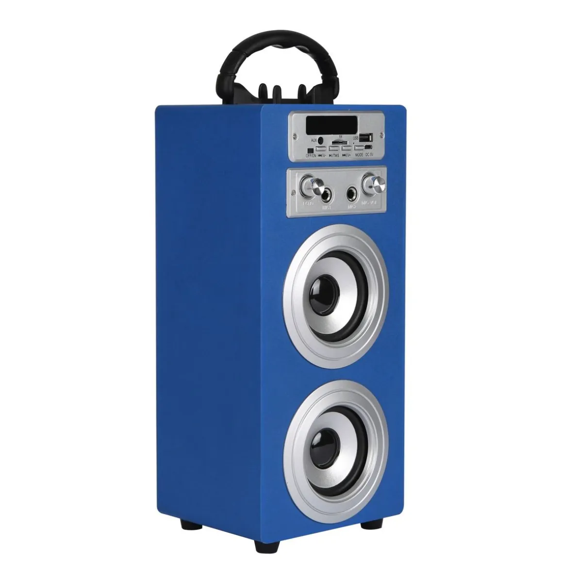 Bluetooth Lautsprecher kabellos 2 x 5 W blau