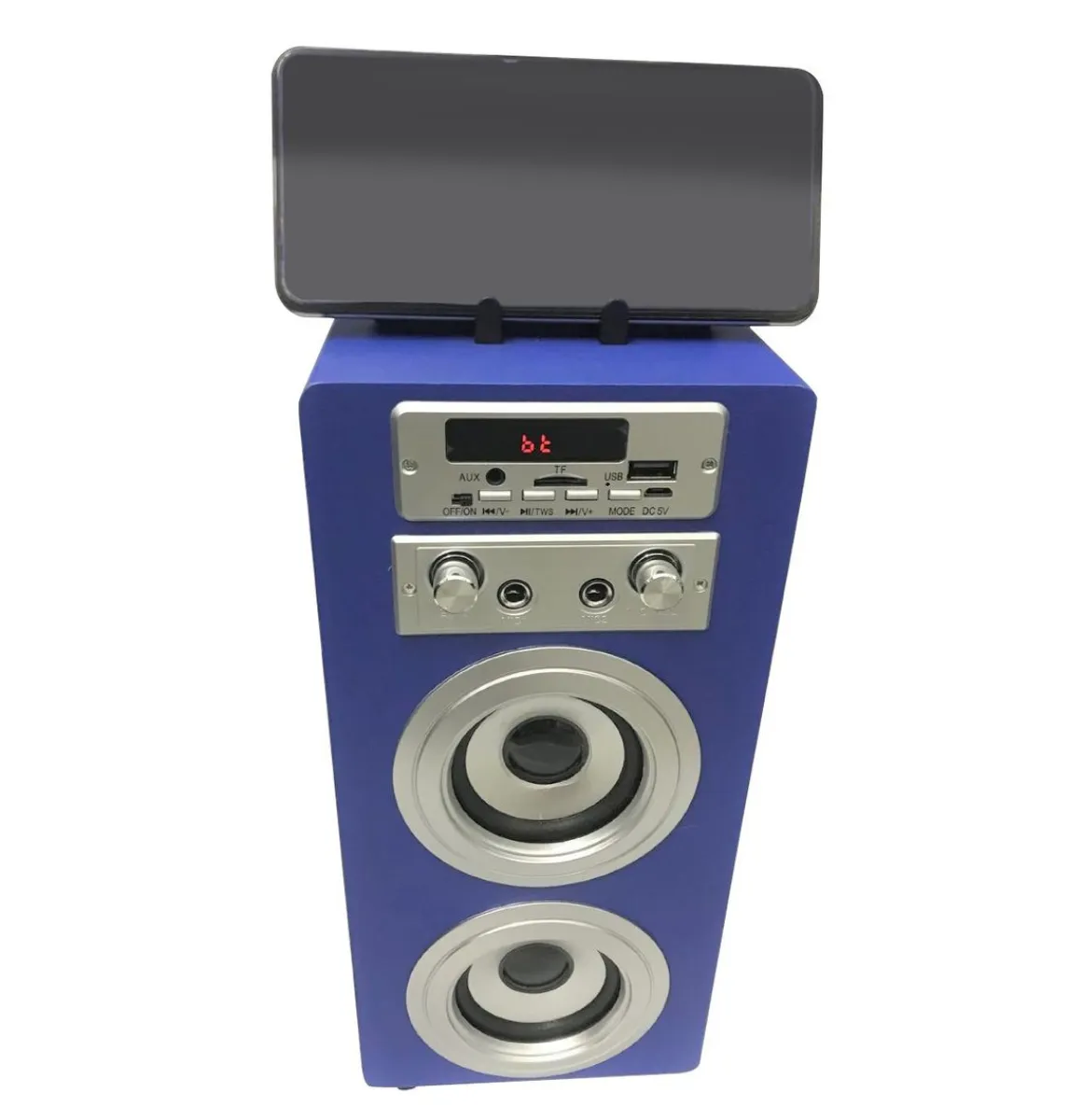 Bluetooth Lautsprecher kabellos 2 x 5 W blau