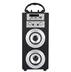 Bluetooth Lautsprecher kabellos 2 x 5 W schwarz