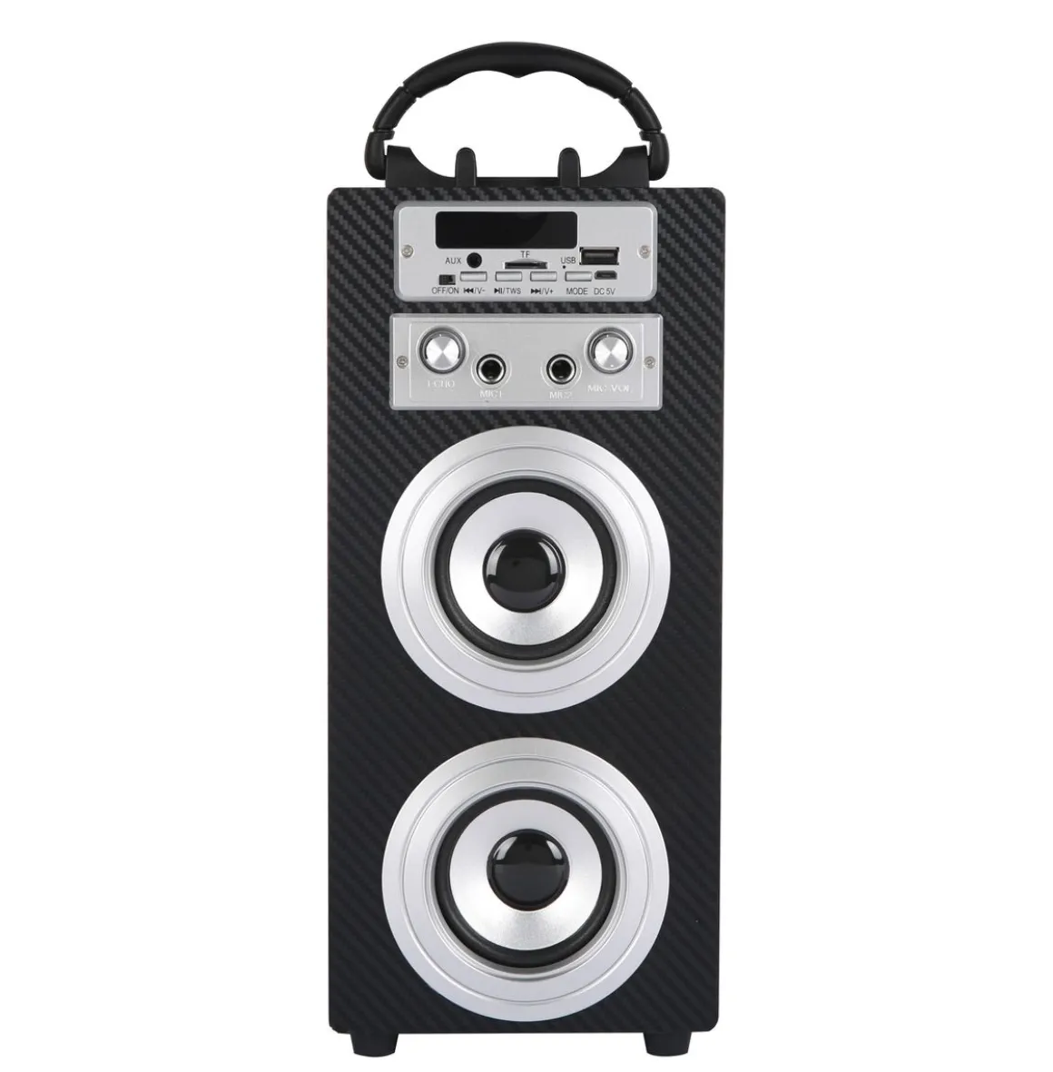Bluetooth Lautsprecher kabellos 2 x 5 W schwarz