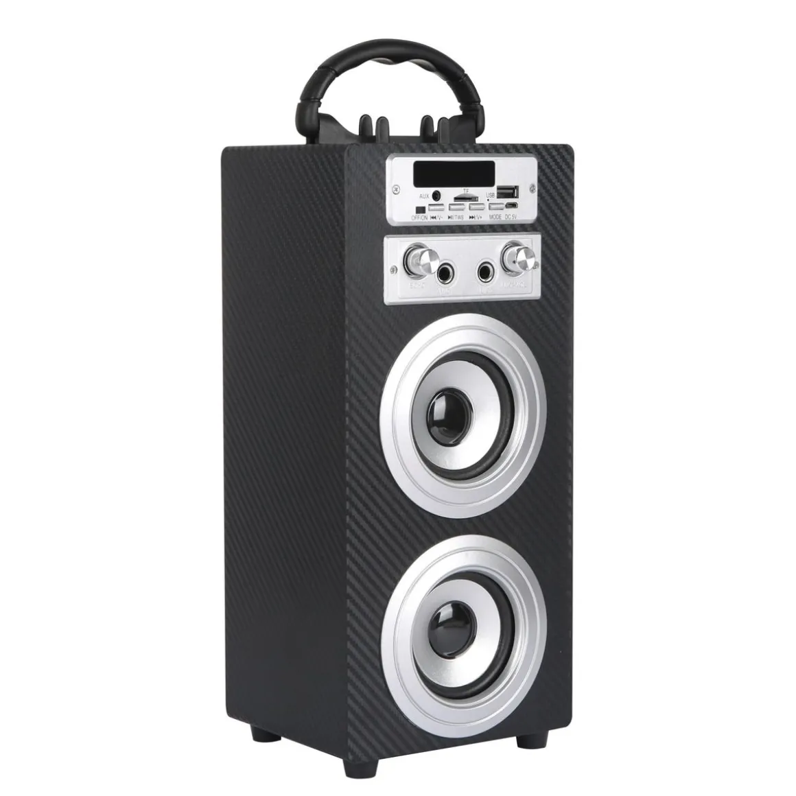 Bluetooth Lautsprecher kabellos 2 x 5 W schwarz
