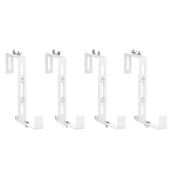 Blumenkastenhalter Eisen 4er Set weiss
