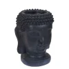Blumentopf Buddha anthrazit