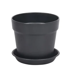 Blumentopf 16.5 cm 6er Set schwarz