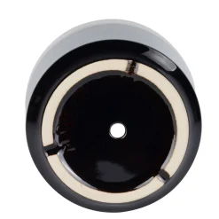 Blumentopf Keramik 14.5 cm schwarz/weiss