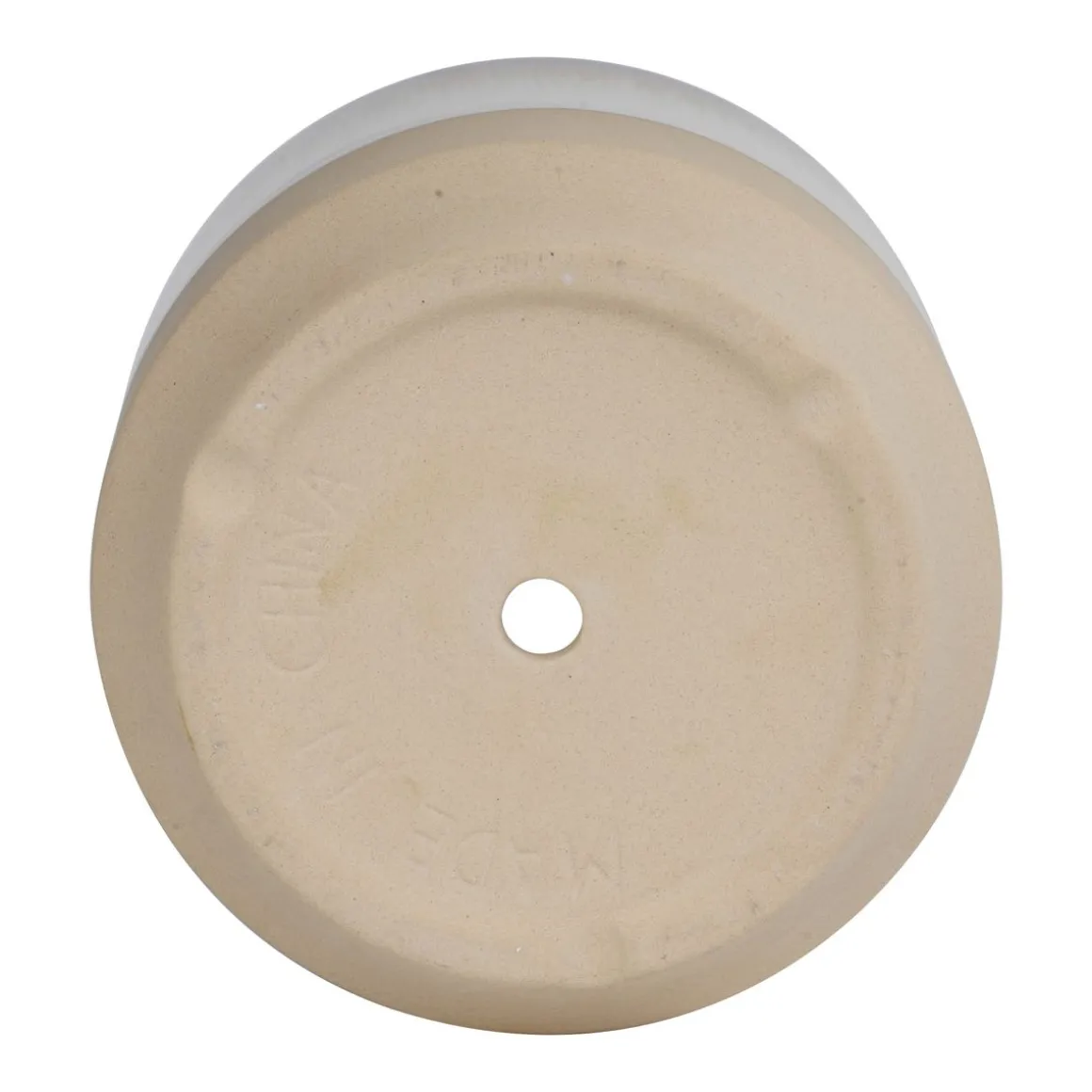 Blumentopf Keramik 14.5 cm weiss/beige
