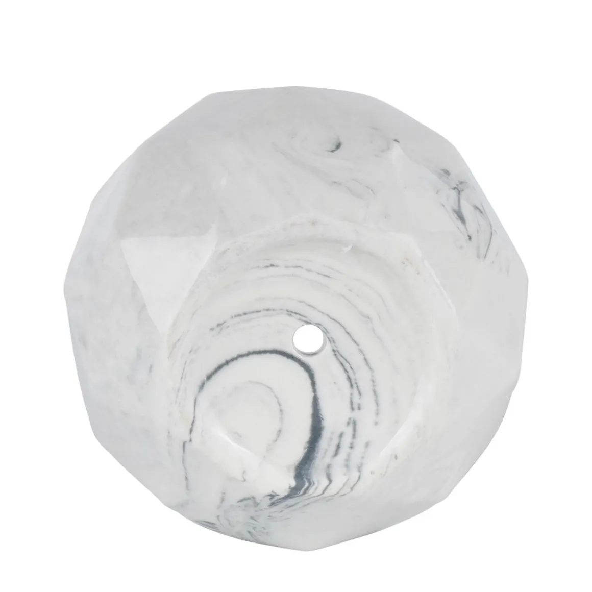 Blumentopf Keramik eckig 8 cm grau