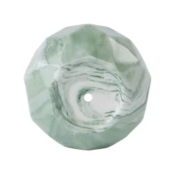Blumentopf Keramik eckig 8 cm grün